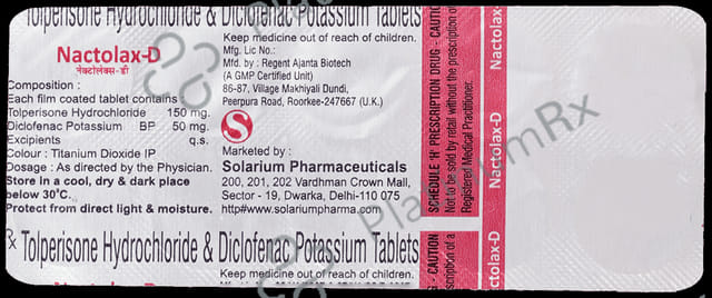 Nactolax D 150mg/50mg Tablet