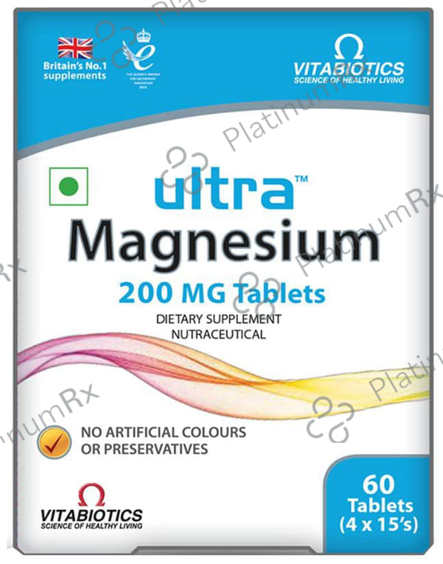 Ultra Magnesium 200mg Tablet 15s