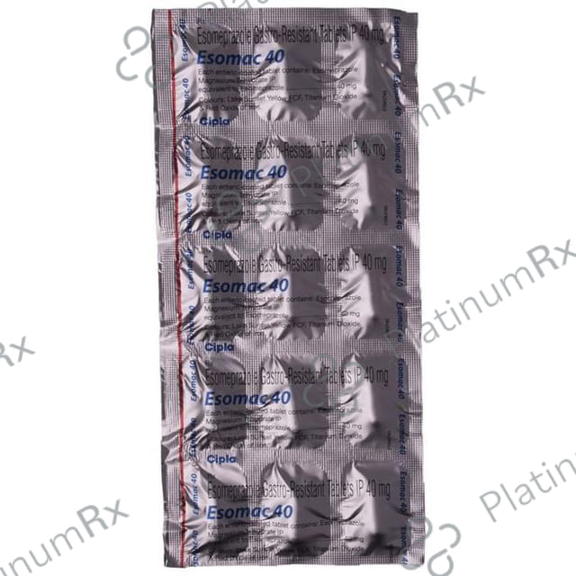Esomac 40mg Tablet 10s