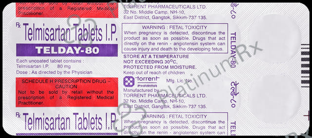 Telday 80mg Tablet 10s