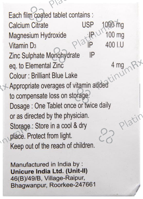 Calmate 1000mg Tablet 10s