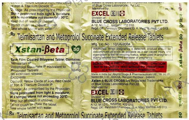 Xstan Beta 50 Tablet ER