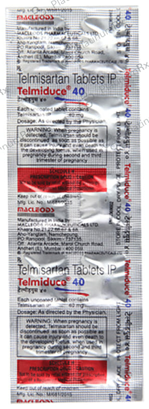 Telmiduce 40mg Tablet 10s