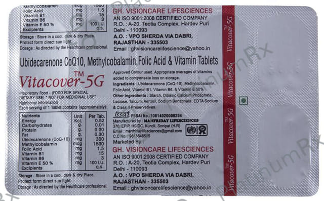 Vitacover 5G Tablet 10s