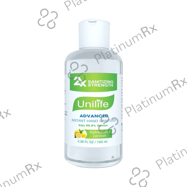 Unilife Advanced Instant Gel Hand Sanitizer Refreshing Lemon 100 Sanitizer