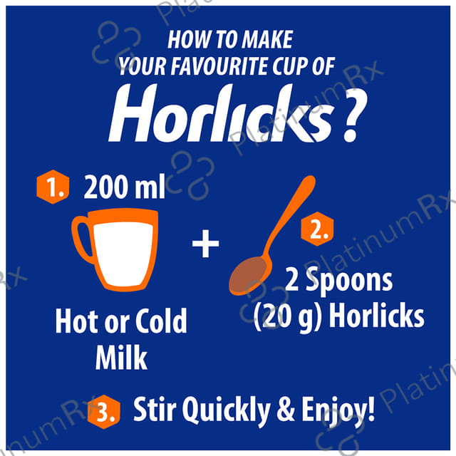 Horlicks Drink - Powder with Zinc, Vitamin C & D - Flavour Chocolate Delight 500 gm