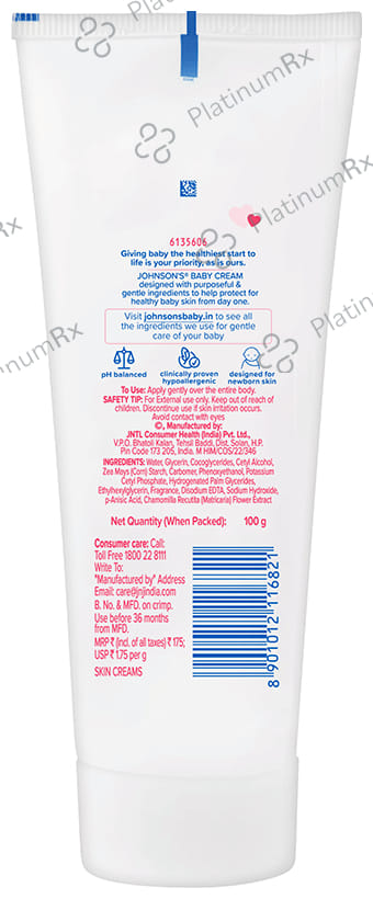 Johnson's Baby Cream 100gm