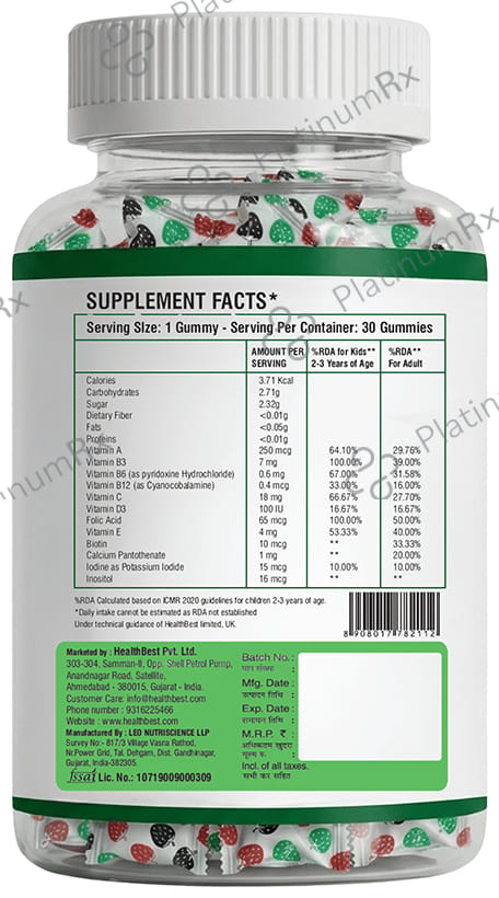 HealthBest VitObest Multivitamin & Multimineral Gummies