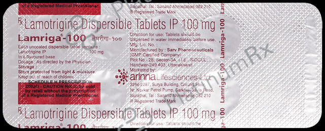Lamriga 100mg Tablet DT