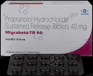 Migrabeta TR 40mg Tablet 15s