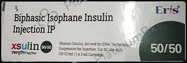 Xsulin 50/50 (40 IU/ml) (1*10ml Vial)