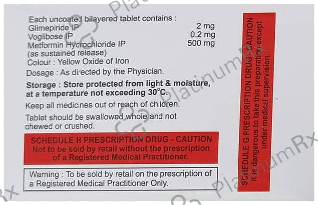 Glimbite MV2/500/0.2mg Tablet SR 10s
