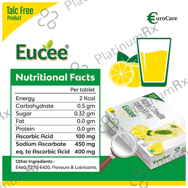 Eucee Vitamin C 500mg Chewable Tablet 120s