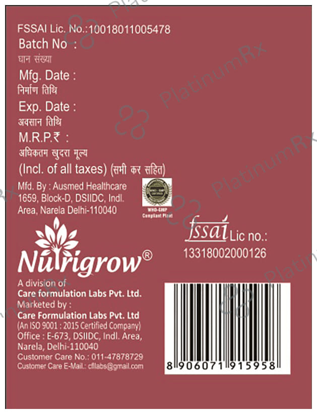 Nutrigrow Fresh Energy Drink Rose
