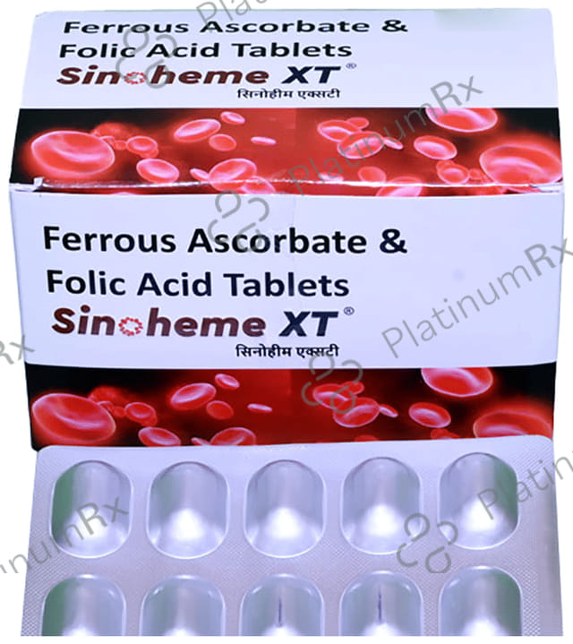 Sinoheme XT 100mg/1500mcg Tablet 10s