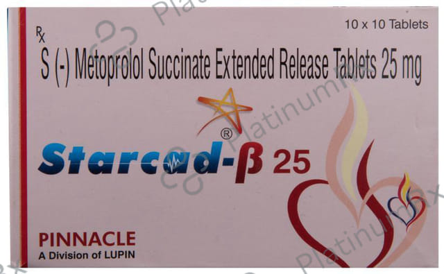 Starcad Beta 25mg Tablet ER 10s