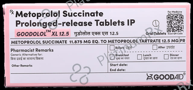 Goodolol XL 12.5mg Tablet Tablet PR 10s