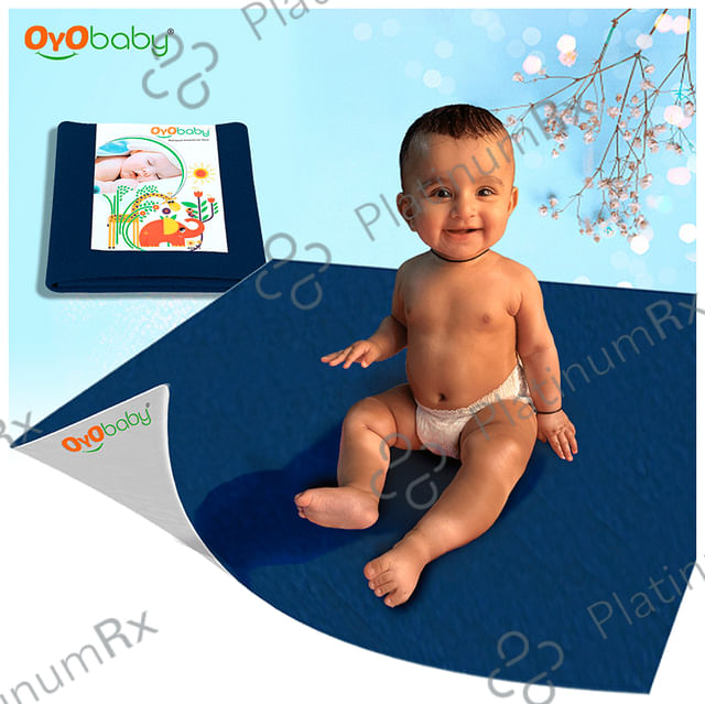Oyo Baby Waterproof Bed Protector Baby Dry Sheet XXL Blue