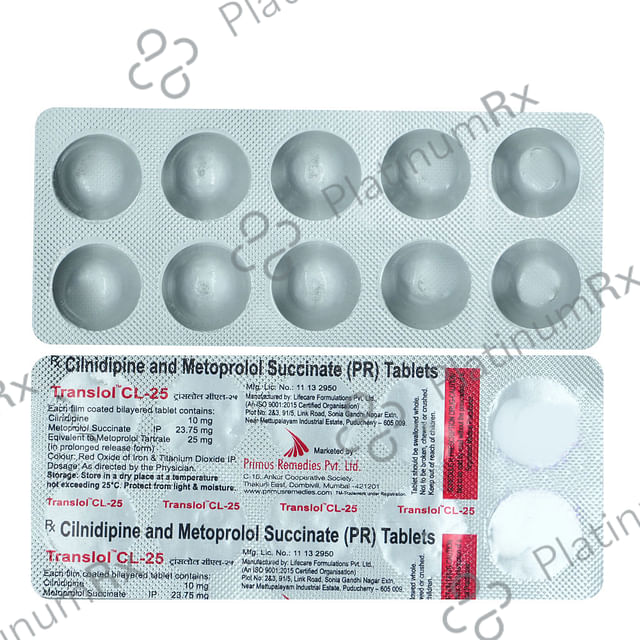 Translol CL 10/23.75mg Tablet 10s