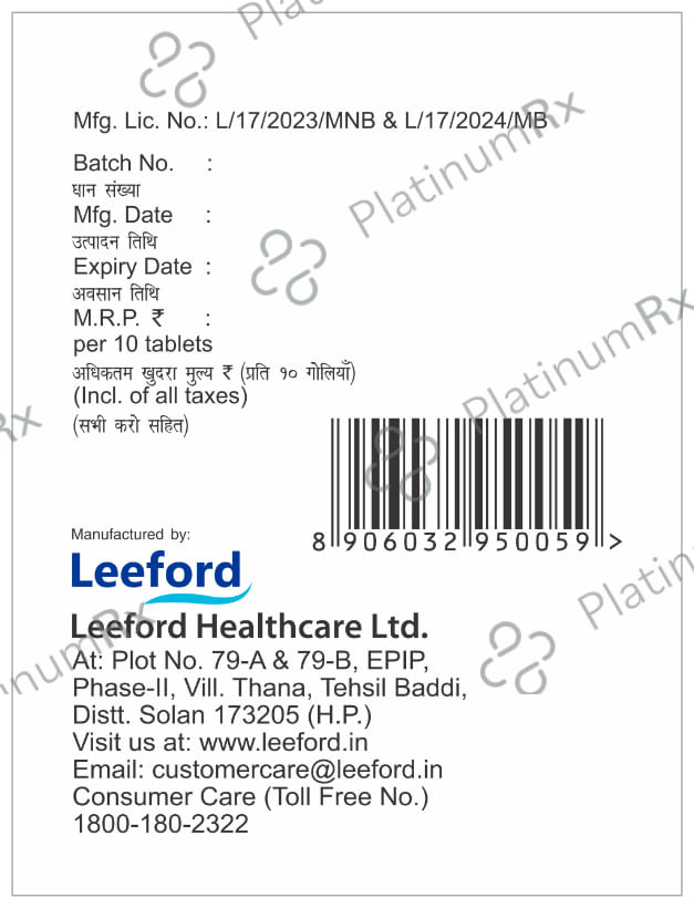 Zeldinac S 50mg/10mg Tablet