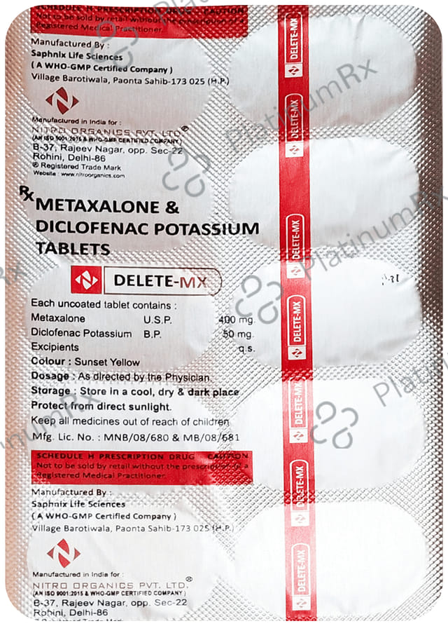 Delete MX 50mg/400mg Tablet