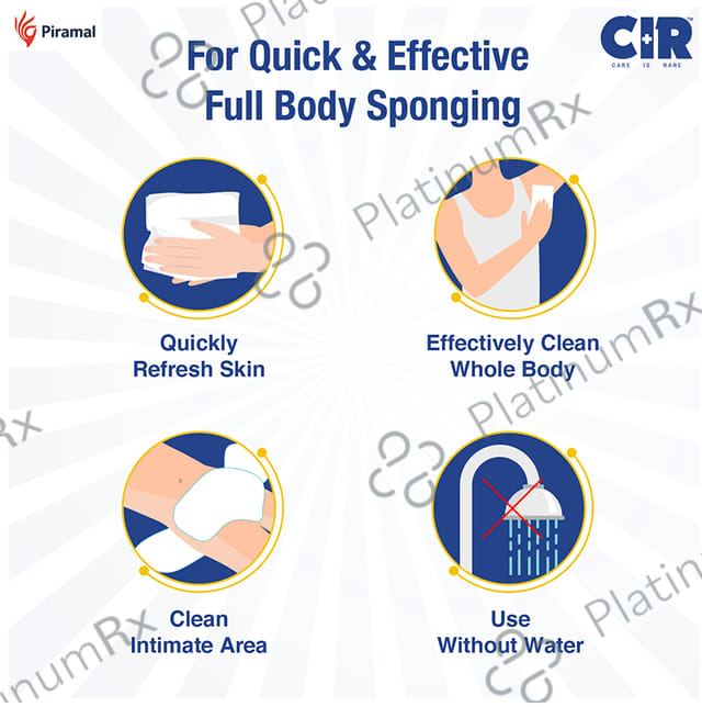 CIR Bed Bath Wipes with Aloe Vera & Olive Extracts