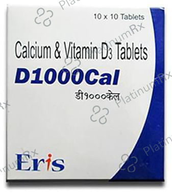 D 1000IU/500mg Cal Tablet 10s