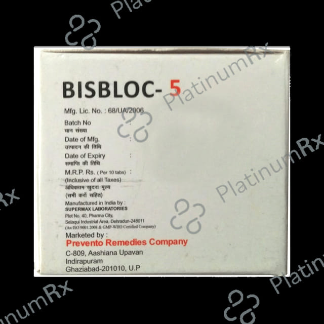 Bisbloc 5mg Tablet 10s