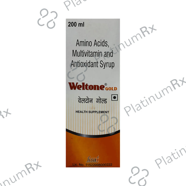 Weltone Gold Syrup 200ml