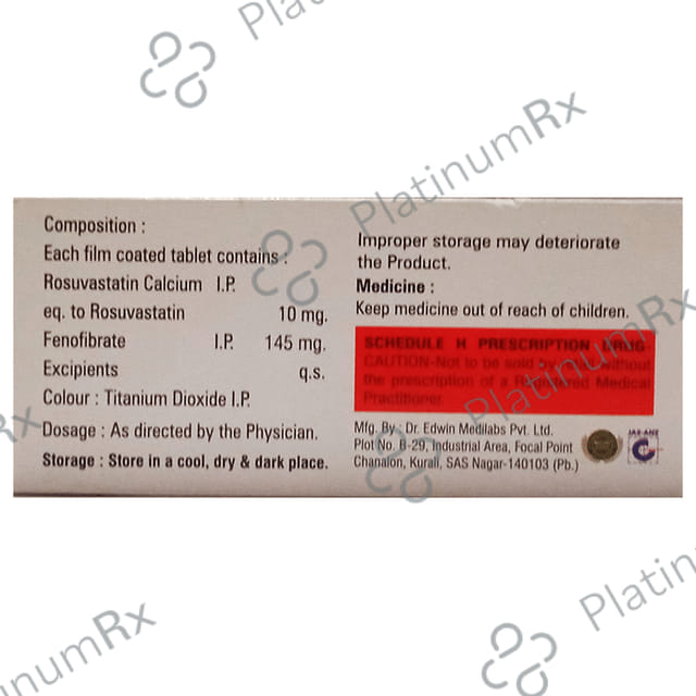 Glyrova F 145/10mg Tablet 10s