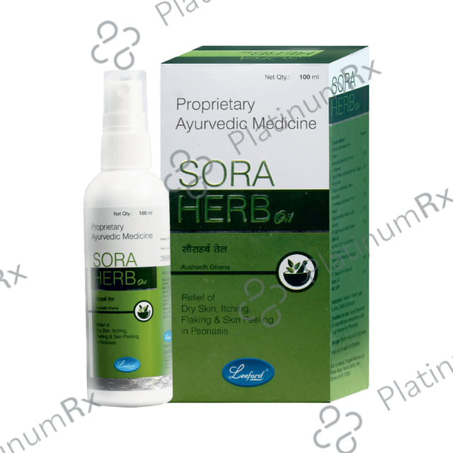 Leeford Sora Herb Ayurvedic Oil for Skin Itching & Peeling