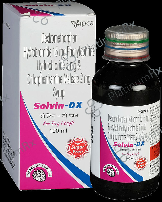 Solvin-DX Syrup Raspberry Sugar Free