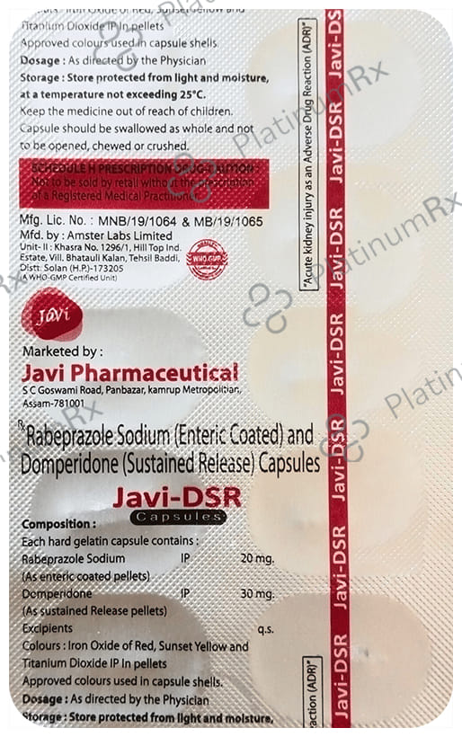 Javi 30/20mg DSR Capsule 10s