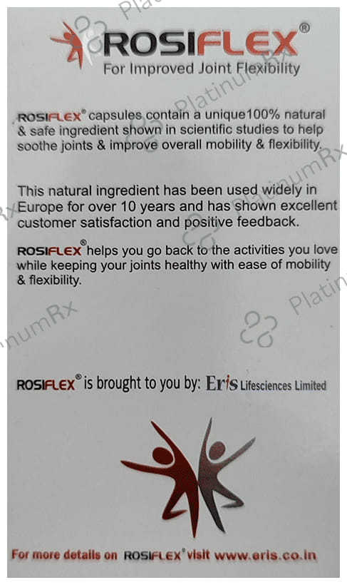 Rosiflex Capsule for Joint Health & Flexibility 60s