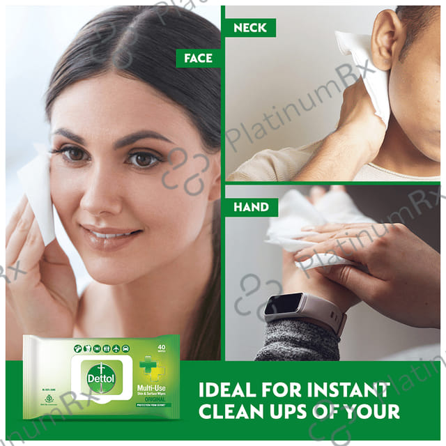 Dettol Original Multi Use Skin & Surface Wipes 40s