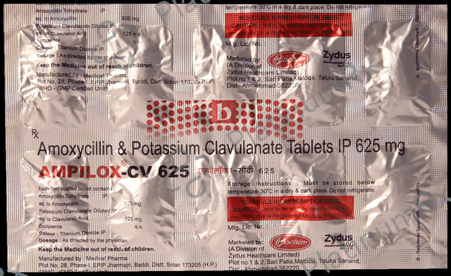 Ampilox CV 500/125mg Tablet 10s