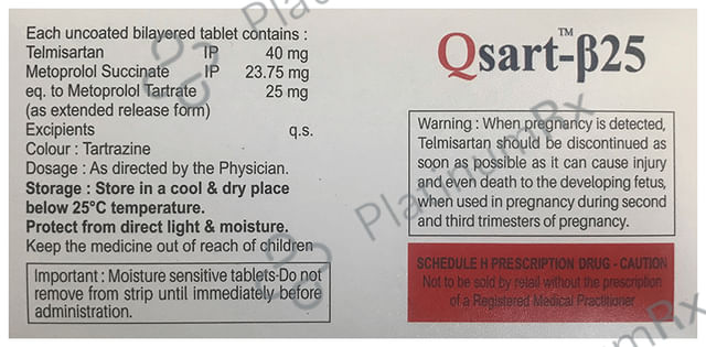 Qsart B25/40mg Tablet ER 10s