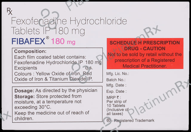 Fibafex 180mg Tablet