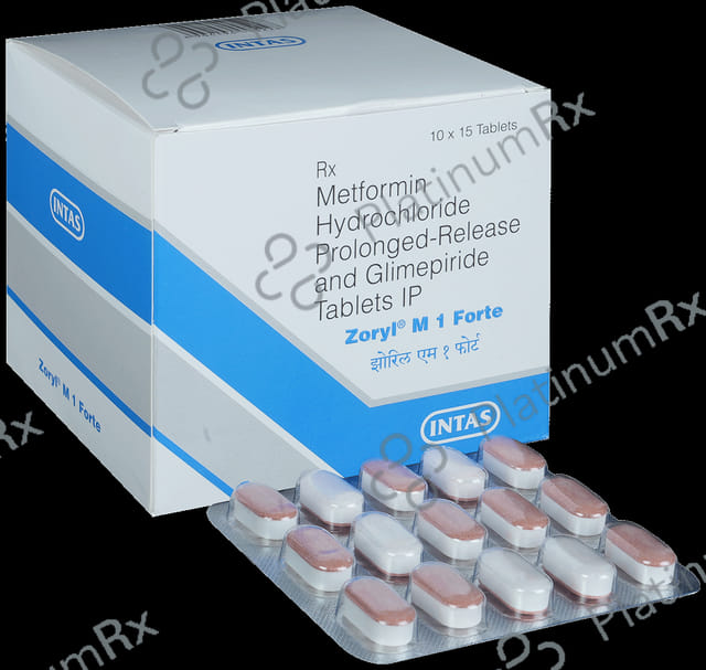 Zoryl M 1/1000mg Forte Tablet PR 15s