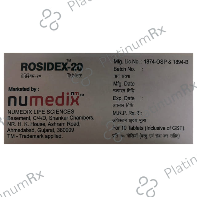 Rosidex 20 Tablet