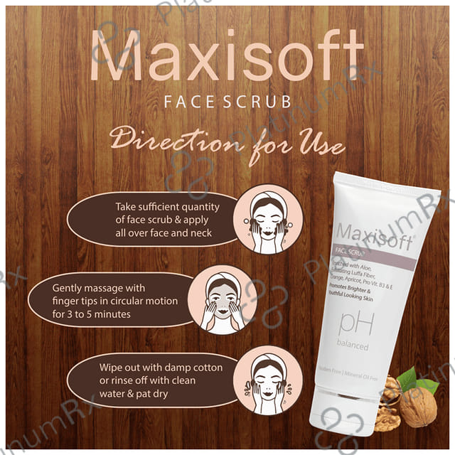 Maxisoft Face Scrub (100gm Each) 1 Tube