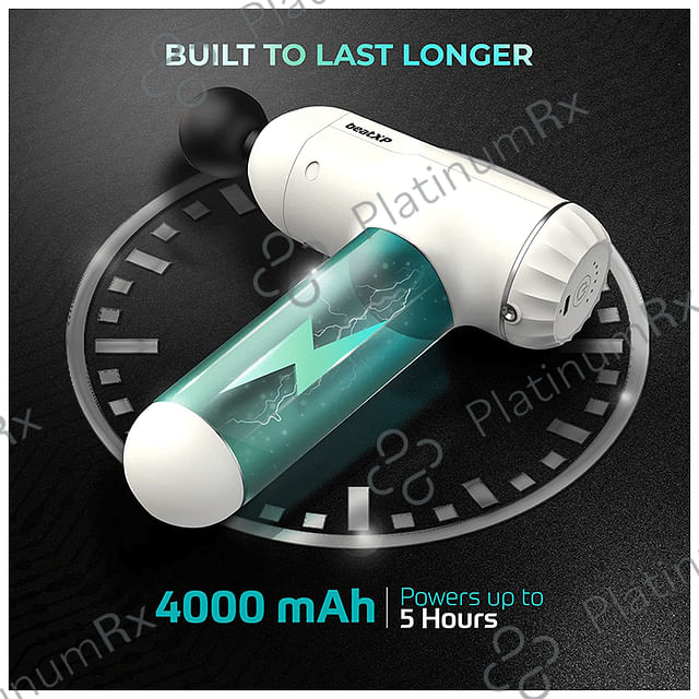 beatXP Bolt Deep Tissue Massage Gun Lvory White
