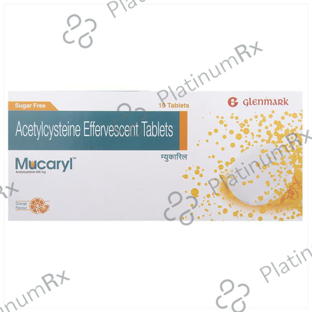 Mucaryl Effervescent Tablet Orange Sugar Free 10s (Strip)