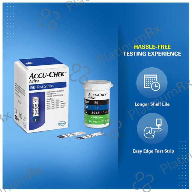 Accu Chek Aviva Test Strip (Only Strips) 50s