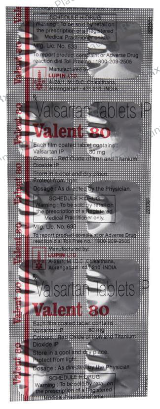 Valent 80mg Tablet 10s