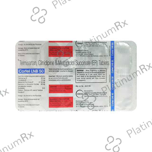 Cortel LNB 10/50/40mg Tablet 10s