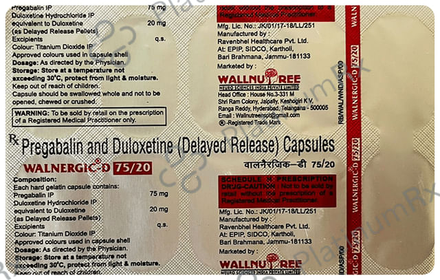 Walnergic D 75/20 Capsule DR 10s