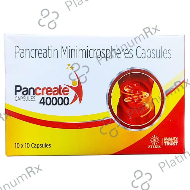 Pancreate 40000 Capsule 10s