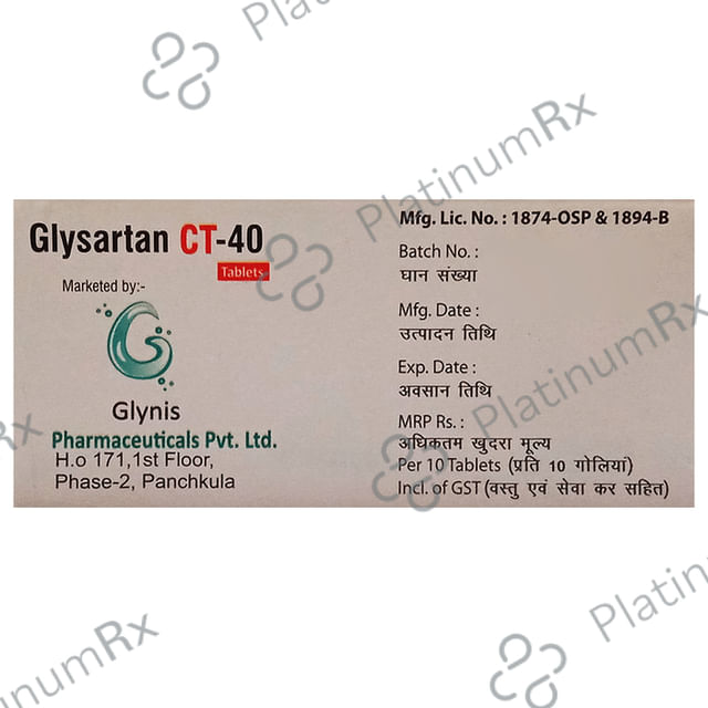 Glysartan CT 40/12.5mg Tablet 10s