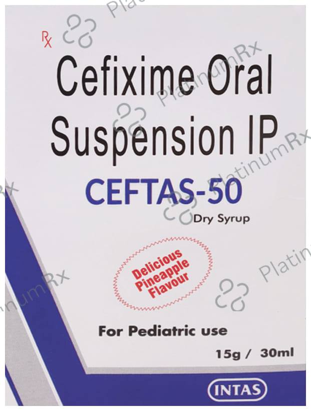 Ceftas 50mg DS Syrup 30ml